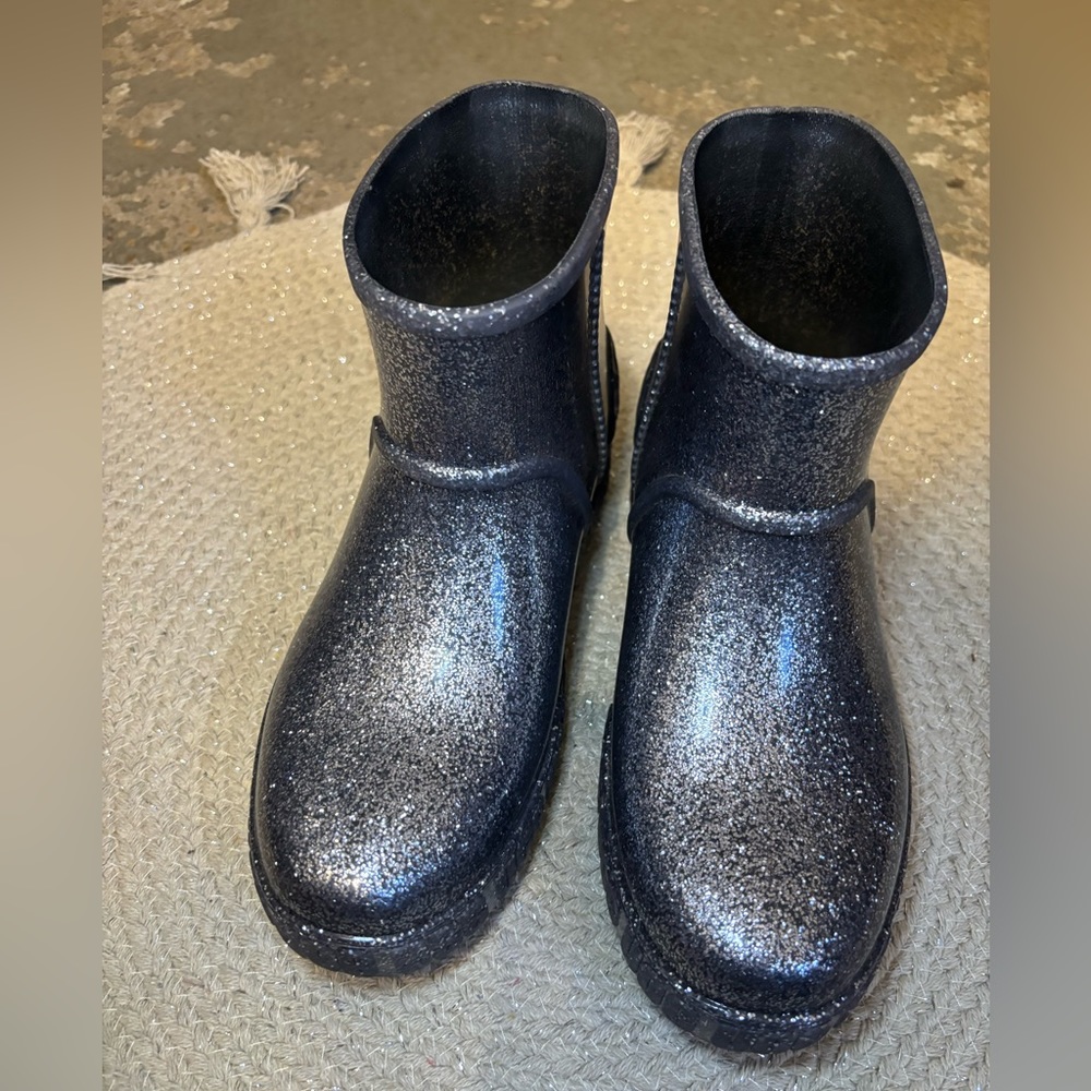 UGG silver glitter booties